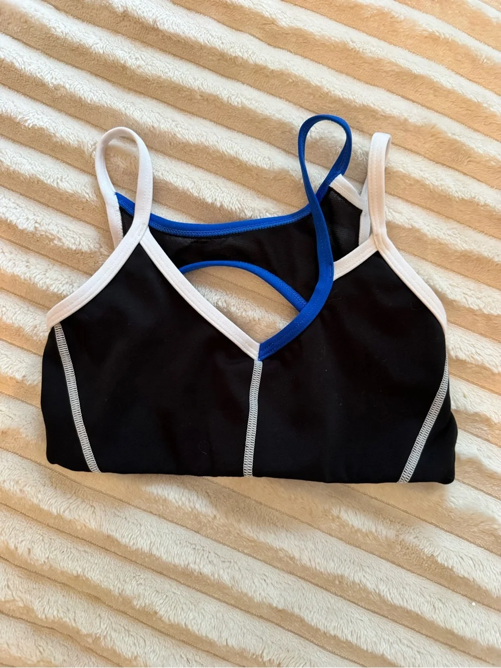 Jo + Jax Dancewear Black Sports Bra Top YM